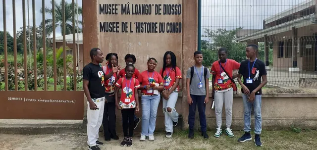 L'équipe de L'Eldorado en sortie au Musée de l'Histoire du Congo