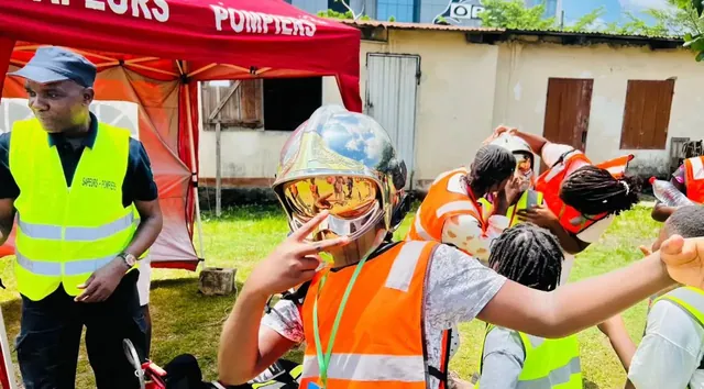 Sensibilisation à la sécurité incendie, semaine sportive L'Eldorado